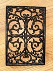 Vintage Cast Iron Trivet 11 5  X 8  Victorian Scroll Pattern Nice 