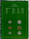 Coin Sets Of All Nations Canada 1988 But 25 Cents 1986 5 Cents 1987 Unc 88 11 9