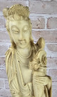 Asian Oriental Carved Figure Resin Geisha Woman Statue Japanese 16  X 3 5  Vtg