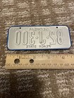 1970 Mini License Plate Rare Old Antique Bike Cereal Georgia