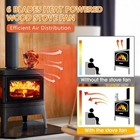 Heat Powered Wood Stove Fan 6-blade Silent Fireplace Fan For Wood Burning Stove