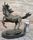 Wild Horse Bronze Statue - Original Signed Artwork - Handcrafted Detailed Decor