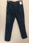 New Wrangler Men   s Five Star Denim Straight Relaxed Fit Cargo Jeans Size 30x32