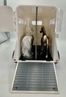 Retired Breyer Horse Carriage Trailer 2-horse W  Ramp Door 2002 White   2 Horses