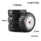 4pcs1 8 Rc Off-road Buggy Tires Wheel For Arrma Typhon Traxxas Team Losi Hpi Wr8