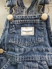 Peek- A- Babe 12 Month Unisex Denim Overalls Snap Crotch