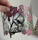 2 New Bath   Body Works Pink Butterflies In The Garden Candle Soap Holder Sleeve
