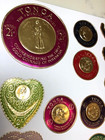 Tonga 1963 1964 Gold Coins Embossed On Foil Stamps Lot Of 17 Stamp Airmail
