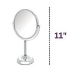 Two-sided Tabletop Makeup Vanity Mirror - 10x-1x Magnification   Swivel Desig   