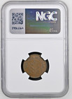 Israel Palestine British Mandate 1 Mil 1937 Bronze Coin - Ngc Au 58 Bn