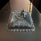 Vintage 1992 Tooth Fairy Trinket Box By Metzke Made In Usa Pewter Pillow 3  X 3 