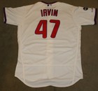 2019 Philadelphia Phillies Cole Irvin  47 Game Used Worn Jersey Mlb Holo Photo