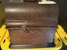 Antique 1900s Edison Cylinder Phonograph With Cylinders