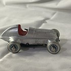 Schuco Studio 1050 Wind Toy Racer Western Germany No Key Silver Vtg