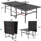8 Ft Portable Ping Pong Table For Adult Foldable Indoor Outdoor Table Tennis Set