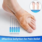 Bunion Corrector Women Men 1 Pair Large Toe Straightener Relief Splint Support