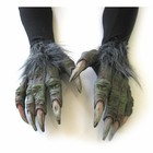 Troll Witch Monster Green Claws Hands Scary Adult Halloween Costume Gloves