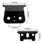 Replacement 2pcs T Blade Fit For Andis T Outliner Trimmer Andis Gtx Trimmer  Bla