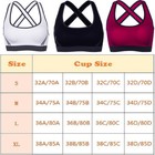 Women s Breathable Padded Sports Bras Slim Yoga Workout Cross Sculpting Vest Us