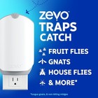 Zevo Flying Insect Trap  1 Plug-in Base   3 Cartridges  Featuring Blue Uv Light