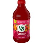  2 Pack  V8 Strawberry Banana 100  Fruit And Vegetable Juice  46 Fl Oz Bottle
