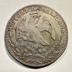1855-pi Mc San Luis Potosi Mexico 8 Reales Silver Cap And Rays Rev Dings