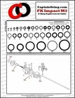 Captain O-ring - Fx Impact M3   177  22  25  30  68pc O-ring Rebuild Kit