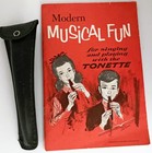 Vintage 1967 Tonette Modern Musical Fun Book   Tonette W case