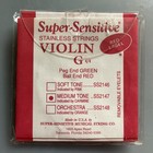 4 Super-sensitive Violin Stainless Steel String Set Ss210 Medium Tone Red Label
