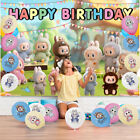 Labubu Party Supplies Party Decoration Set Balloons Banner Cake Toppers For Kids