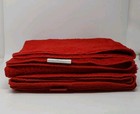 2 Pack Abyss Habidecor Super Pile Bath Towel 28x51 Red 553 Egyptian Cotton