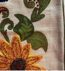 Pier 1 One Fireplace Mantle Mantel Scarf Fall Autumn Flowers Burlap Jute Natural
