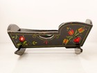 Antique Handmade Wood Doll Cradle Pennsylvania Dutch Folk Art Early America