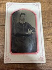 Lot Of 7 Original Antique Cdv Portrait Photographs    tintypes    Men  Women  Kids  