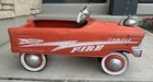 1950-1960 Murray Pedal Car Fire Chief Vintage Rocket Ship Original Paint Works 