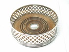 London Hallmarked Solid Sterling Silver Champagne Bottle Wine Coaster 148 Grams