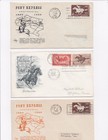 Centennial Pony Express First Day Of Issue Fdc 1860-1960  set Of 3 Covers 