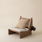 Floor Chair With Back Support Solid Wood Low Lounge Chair Minimalist Seat For