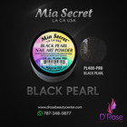      Mia Secret Nail Art Powder Acrylic Color Black Pearl 1 4 Oz Pl400-pr8   Colec