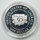 1997-s Jackie Robinson Commemorative Silver Dollar - Proof - Coin   Capsule