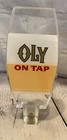Vintage Olympia Beer On Tap Tap Handle Acrylic Lucite Double Sided Nos