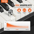 Vevor 88 Key Fully Weighted Digital Piano Dual Keyboard Cabinet Bracket Bench