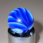 Christensen Agate Cac Blue Flame Marble Nm      5 8    A Killer  - Vintage Marbles