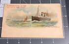 Antique Ss St Louis St Paul American Line Steamship Boat Ocean Liner Postcard