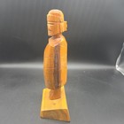 Vtg 1981 Bill Gorman Navajo Wood Carving Figure Signed Crystal Nm Folk Art 80ch
