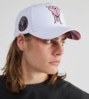 Mitchell   Ness White Inter Miami Cf Palm Tree Pro Snapback Hat New