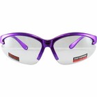 Global Vision Cougar Purple Frame Safety Glasses Clear Lens