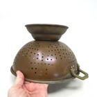 Vintage 100  Copper Colander Strainer Made In Korea Kitchen 8 75  Diameter