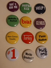 Vintage  Pin Pinback Button Mixed Lot Of 12 N o s