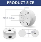 Waterproof Junction Pc Box Cctv Bullet Dome Camera Wall Mount Bracket 4pack